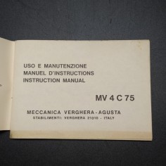 Libretto uso manutenzione Meccanica Verghera Agusta MV4C75 anno 1972 usato 2
