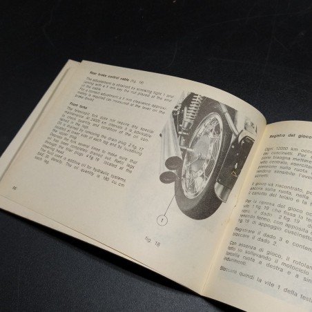 Libretto uso manutenzione Meccanica Verghera Agusta MV4C75 anno 1972 usato
