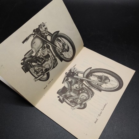 Libretto uso manutenzione Moto Morini mod. 175 cc e Gran Turismo