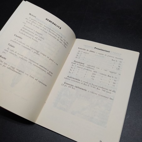 Libretto uso e manutenzione Motocico Gilera Nettuno 250 cc Sport e Turismo