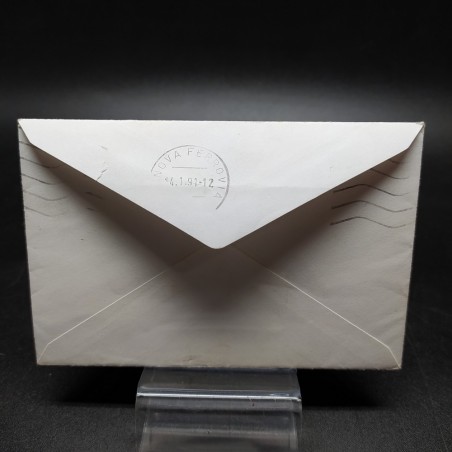 Biglietto augurale Natale 90 firma originale Giulio Andreotti