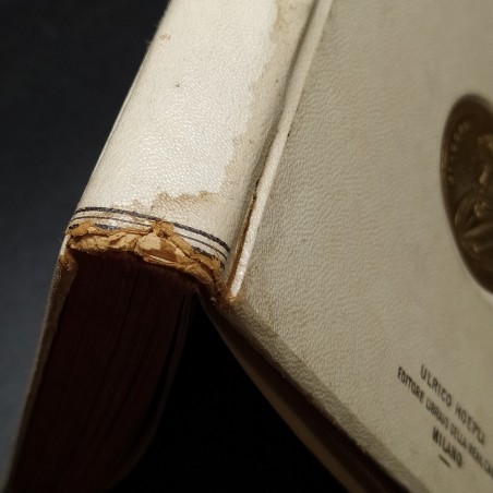 Libro Giacomo Leopardi I Canti edizione del 1900 editore Hoepli