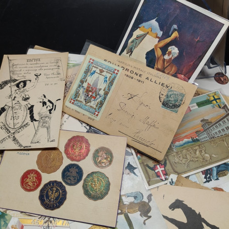 Lotto di 50 cartoline militari Accademia Modena primo 900