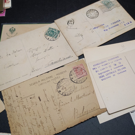Lotto di 50 cartoline militari Accademia Modena primo 900