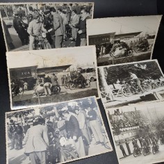 Lotto di 6 foto originali raduno 1950 motociclistico Rimini San Marino 2