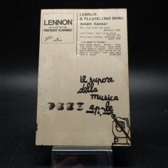 Cartolina Lennon & Plastic Ono Band Instant Karma - spellature 2