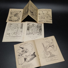 Lotto di 3 opuscoli francesi per Propaganda di Guerra WWII Jean Chaperon 2
