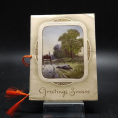 Calendarietto corse di cavalli inghilterra 1914 Greetings Sincere