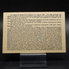 Cartoncino 66 Reggimento Fanteria Valtellina Reggio E. 2