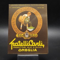 Opuscolo Pubblicitario e ordinativo Olio Carli n° 1 - 1 gennaio 1932