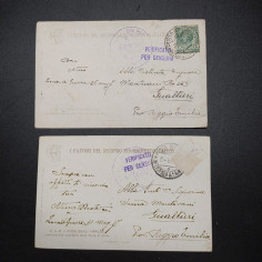 Lotto di 2 cartoline a colori Reali Savoia Duca Abruzzi e V.Emanuele III 2