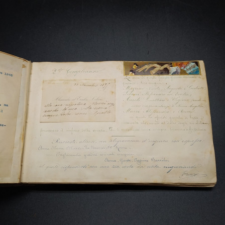 Album manoscritto per Anna Maria Marzi dal padre diario di vita tra il 1895 1905