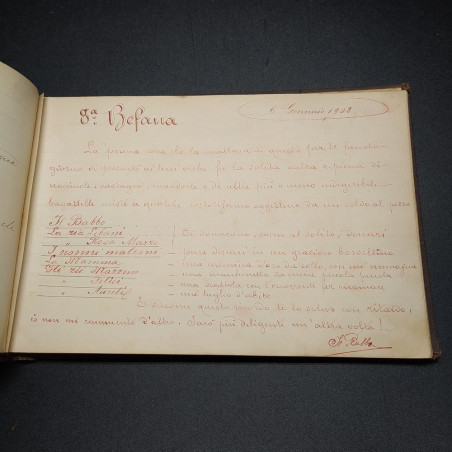 Album manoscritto per Anna Maria Marzi dal padre diario di vita tra il 1895 1905