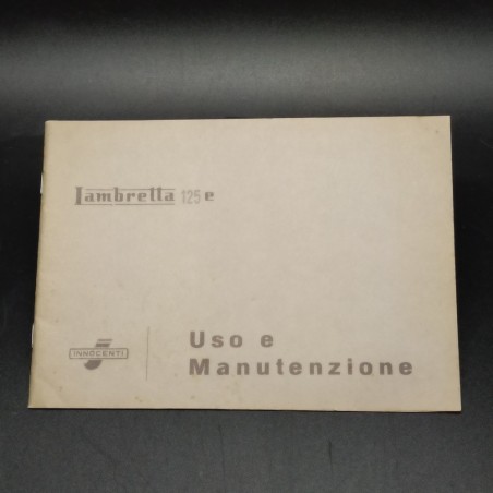 Opuscolo Uso manutenzione Lambretta 125e senza data di pubblicazione