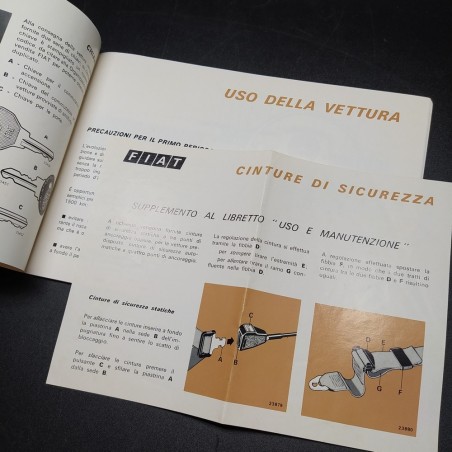 Libretto uso manutenzione Fiat 126 - 8°. Ed anno 1976 molto buono
