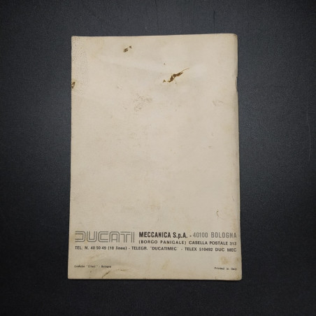 Manuale Uso manutenzione Motociclo Ducati 900 SS Desmo Super Sport 1980