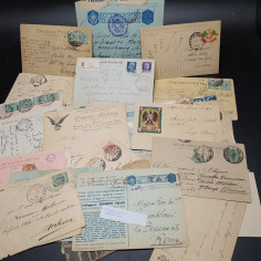 Lotto di 40 tra cartoline posteli e lettere militari primo WWI e WWII