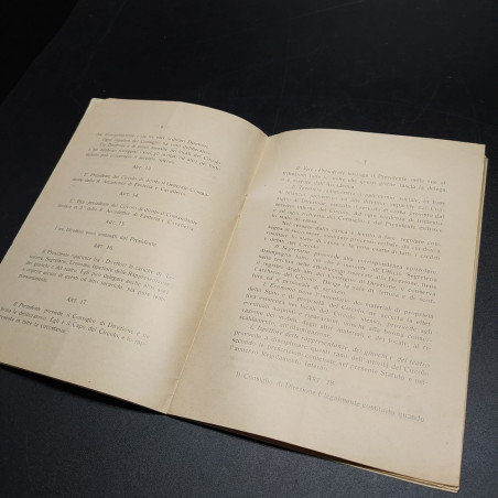 Regia Accademia di Fanteria e Cavalleria Statuto e regolamento interno 1930