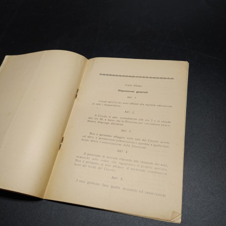 Regia Accademia di Fanteria e Cavalleria Statuto e regolamento interno 1930