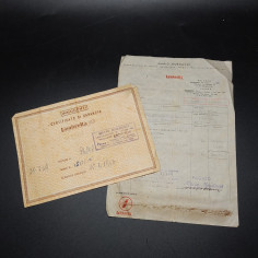 certificato di Garanzia Lambretta 125 B e fattura anno 1949 2