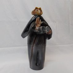 Ceramica Eliseo Salino raffigurante un fotografo in abito nero h. 40 cm 2
