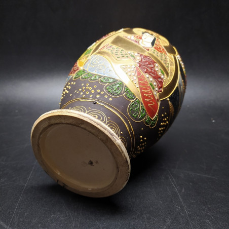 Vaso in ceramica provenienza Giappone Satsuma h. 22 cm integro
