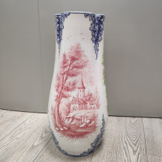 Vaso ceramica firma Minghetti Bologna h. 50 cm