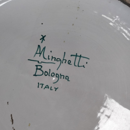 Vaso ceramica firma Minghetti Bologna h. 50 cm
