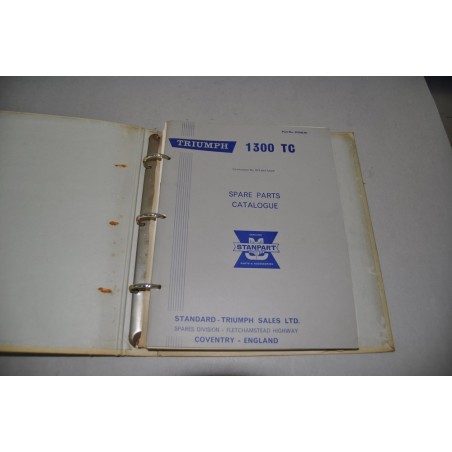 TRIUMPH 1300 CATALOGO RICAMBI SPARE PARTS CATALOGUE INGLESE BUONE CONDIZIONI