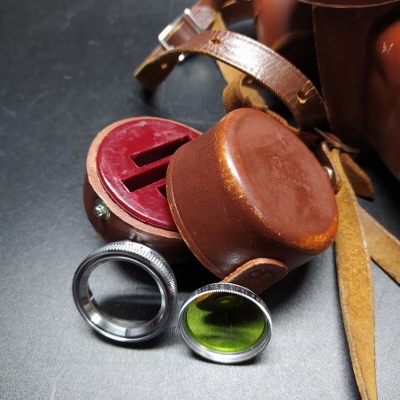 Macchina fotografica Contaflex Zeiss Tessar 2,8/50, 2733524 e 2 filtri, foderi