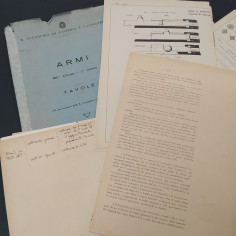 Lotto di 44 tavole di armi e munizioni 85° corso, 1° anno Accademia 1942 2