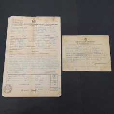 Lotto di due documenti automobile Alfa Romeo 1600 Spider, anni '60
