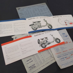 Lotto di 5 documenti e cataloghi Lambretta e Mosquito. Piccoli strappi 2