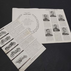 Catalogo Moto Guzzi e squadra corridori 1954 Moto Guzzi con aloni, pieghe 2