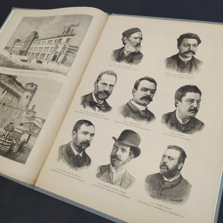 Volume Bologna e le sue esposizioni 1888 rilegatura originale