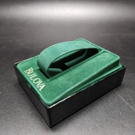 Cofanetto per orologio Bulova verde marmorizzato con Certificato di garanzia