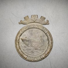 Placca del sommergibile Giada in bronzo con diametro 120mm. Buone condizioni