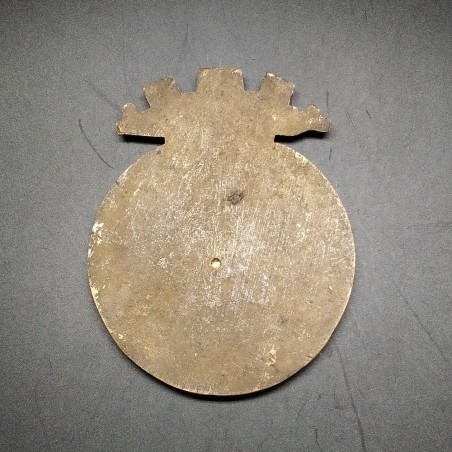 Placca del sommergibile Giada in bronzo con diametro 120mm. Buone condizioni
