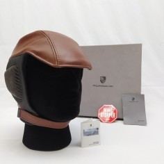 Caschetto automobilistico Porsche in pelle antivento taglia 56. Inusato 2