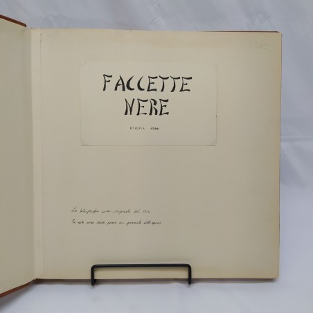 Album Faccette nere con fotografie 1936 di donne etiopi con note dei giornali