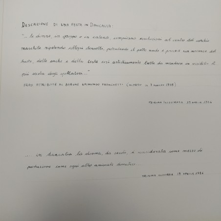 Album Faccette nere con fotografie 1936 di donne etiopi con note dei giornali
