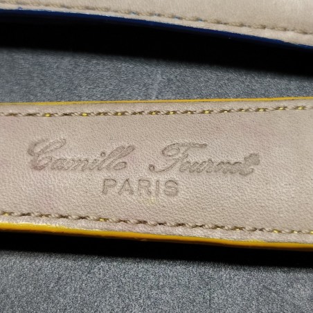 Lotto di 6 cinturini Camille Fournet Paris colorati CF 20, pelle stampata