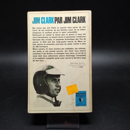 Libro Jim Clark par Jim Clark in francese, Bibliotheque Marabout 1966. Sbucciato