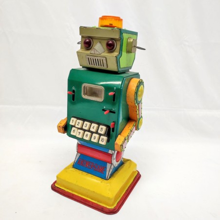 Answer Game robot calcolatore in latta anni 60 made in Japan Ichida 37 cm