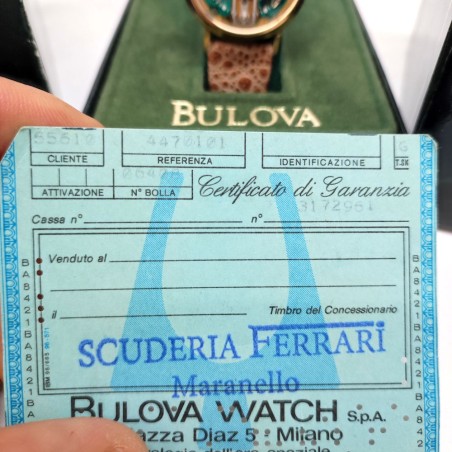 Orologio polso uomo Bulova Acutron Spaceview certificato timbro Ferrari