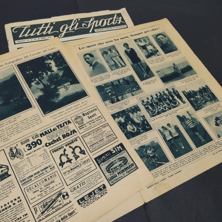Lotto di 2 riviste sportive: Tutti gli sport 1925, La domenica Sportiva 1927