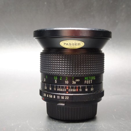 Obiettivo fotografico Vivitar per macchina Minolta 28mm, 1:2,5 wide angle