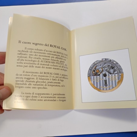 AUDEMARS PIGUET porta biglietti in ecopelle nera e catalogo Royal Oak