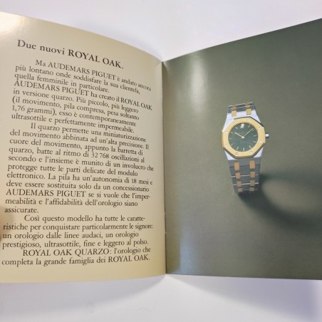 AUDEMARS PIGUET porta biglietti in ecopelle nera e catalogo Royal Oak