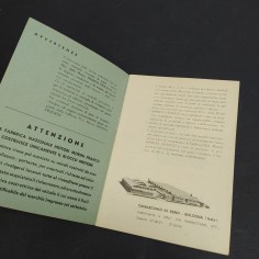 Libretto d'uso e istruzioni Motori Morini Franco modelli vari. Macchie officina 2